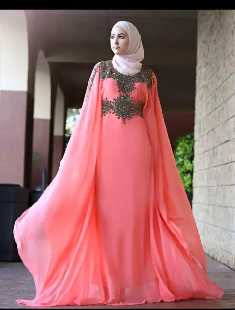 SALE New Moroccan Dubai Kaftans Farasha Abaya Dress Very Fancy Long Gown MS 227 
