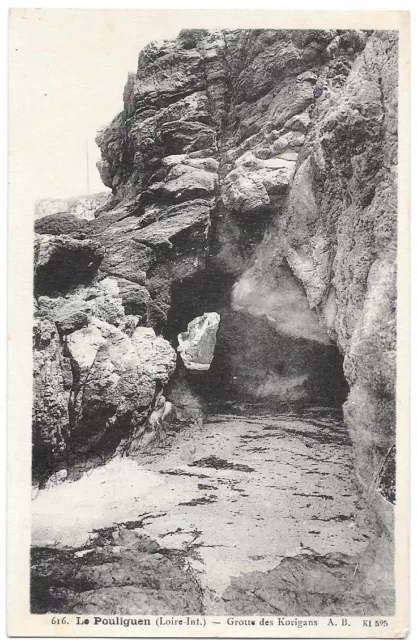 LE POULIGUEN 44 Grotte des Korigans CPA non circulée vers 1910 Phototypie Bruel