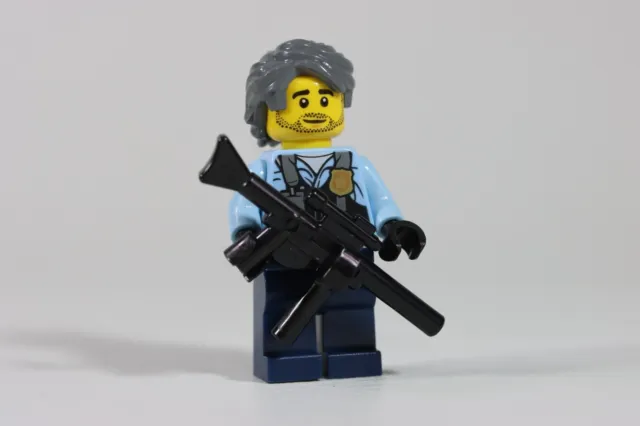 LEGO® City Police Minifigure Officer SWAT Team Member Weapon Tough Guy