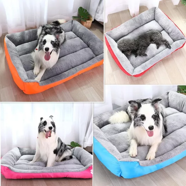Washable Pet Calming Bed Cat Puppy Large Dog Sleep Warm Soft Plush Comfy Cushion 3