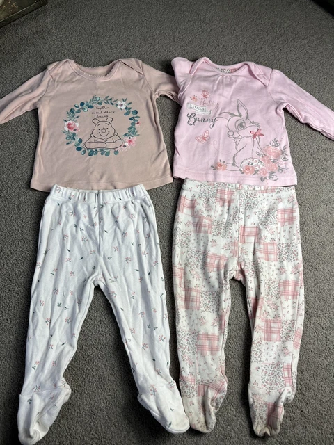Baby Girl 6-9 Months Pyjama Bundle Disney George