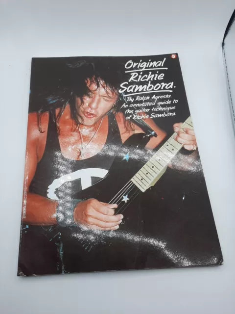 Original Richie Sambora kommentierter Leitfaden zur Gitarrentechnik Buch Ralph Agrestra