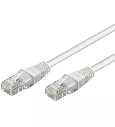 30m CAT.5 Gigabit Patchkabel Netzwerkkabel weiß LAN DSL Netzwerk Kabel CAT5