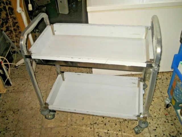 Carrello di alimentazione in acciaio inox carrello di trasporto carrello di servizio carrello da cucina gastronomico 2 conche