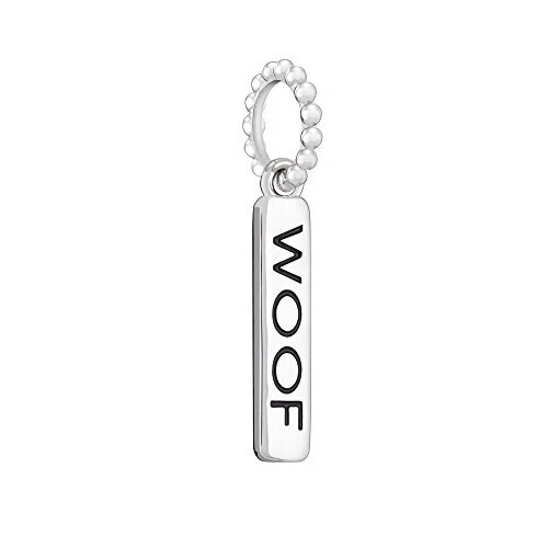 Chamilia Women's Petite Characters, Woof Bead Charm - Black Enamel, Silver, O...
