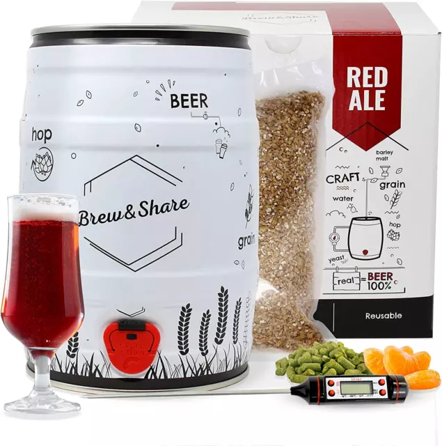 BREW & SHARE, Kit per Fare Birra Red Ale