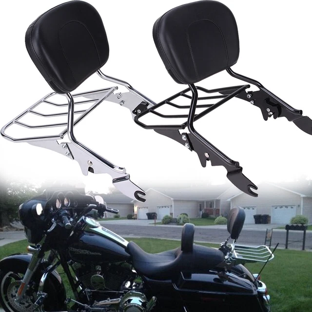 BACKREST SISSY BAR for CVO Road Glide Street Road King 20092023 Black