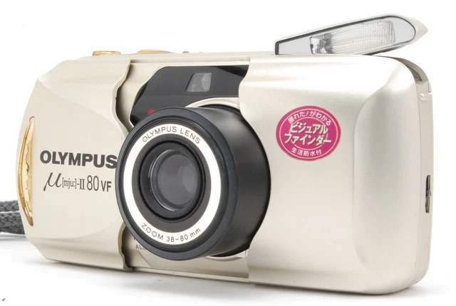 Olympus mju μ II 80 VF Point & Shoot 35mm Film Camera From JAPAN [Near MINT]