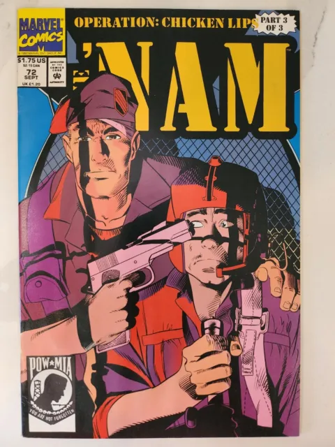 THE 'NAM #72 Vietnam War Comic (1990 MARVEL)