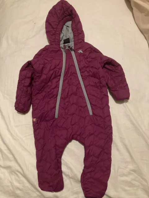 Baby Girls Macpac One-piece Snow Suit - Size 1 (18 Months)