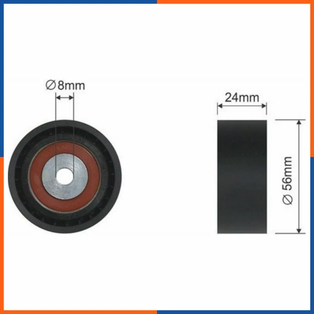 Galet tendeur de courroie d'accessoire pour RENAULT | 7700869666, FI6050, 66662