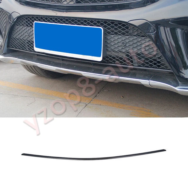 Front Bumper Bottom Protector Strip For Benz GLE GLS 2016-19 Carbon Fiber Steel