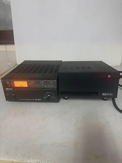 【現状品】ICOM IC-2KL リニアアンプ ＋ 電源IC-2KLPS Yahoo!オークション - ICOM IC-2KL＋IC-2KLPS HF(500W)リニアアンプ