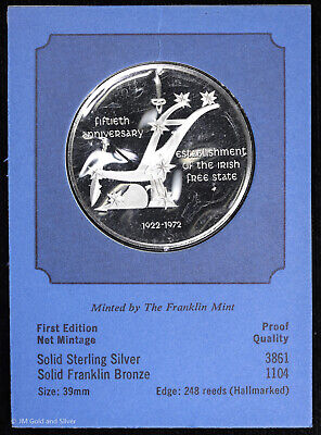 .925 Sterling Silver Franklin Mint Medal | The Friendly Sons of St. Patrick 2
