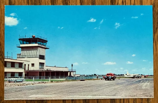 HOBBS, NEW MEXICO: Lea County Airport, Ramp, Admin. Bldg. & Control Tower, 1950s