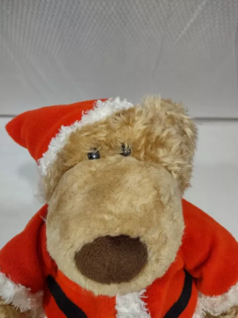 Gund Teddy Bear Christmas Santa Pottery Barn Kids Plush 16" 3