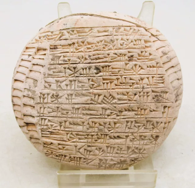 A235 Ancient Near Eastern Clay Tablet With Early Form Of Writing Ca 3000Bce