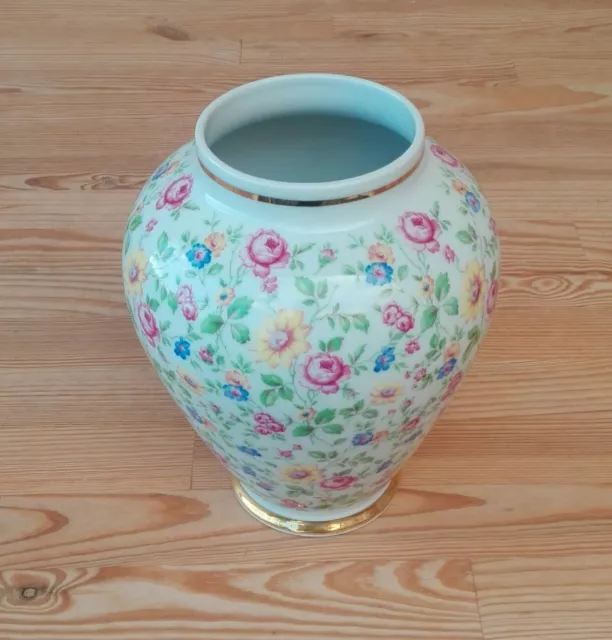 Vaso Bavaria Seltmann Weiden - porcellana dipinta con motivo floreale - anni '60
