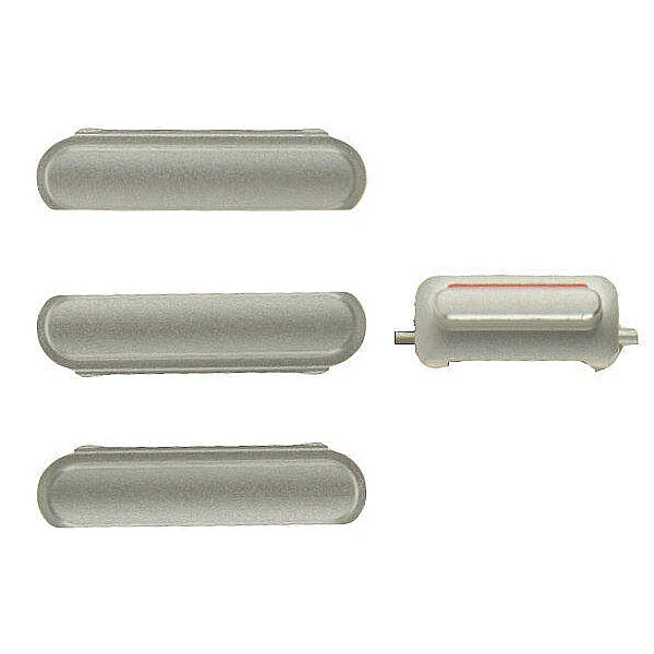 Silver Set Of 4 Side Boutons, Volume Mute & Power Bouton Set Pour iPhone 6S