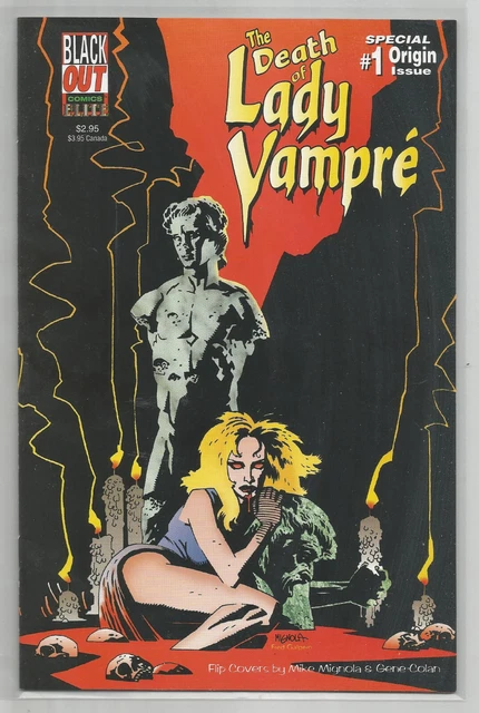 THE DEATH OF LADY VAMPIRE # 1 * MIKE MIGNOLA cover * BLACK OUT COMICS * 1995