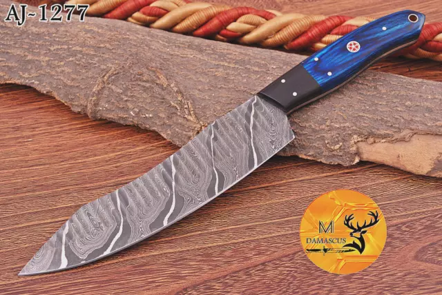 Japanese Shun Chef Knife Custom HandMade - Hand Forged Damascus Steel 1277