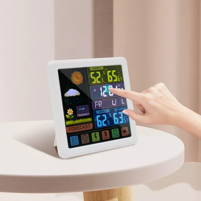 Monitor Hot Weather DIGITAL WEATHER STATION Indoor Outdoor Wireless Temperature Humidity ...