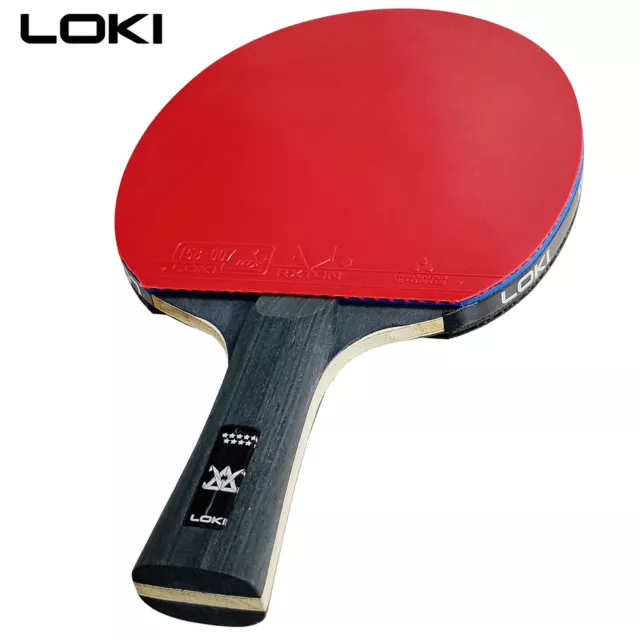 LOKI Table Tennis Racket Professional 5+2 Carbon Ping Pong Paddle 6/7/8/9 Star 3