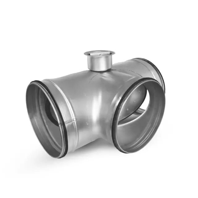 Valvola di bypass 200 mm con guarnizione labbro valvola di intercettazione ventilazione soggiorno pezzo a T