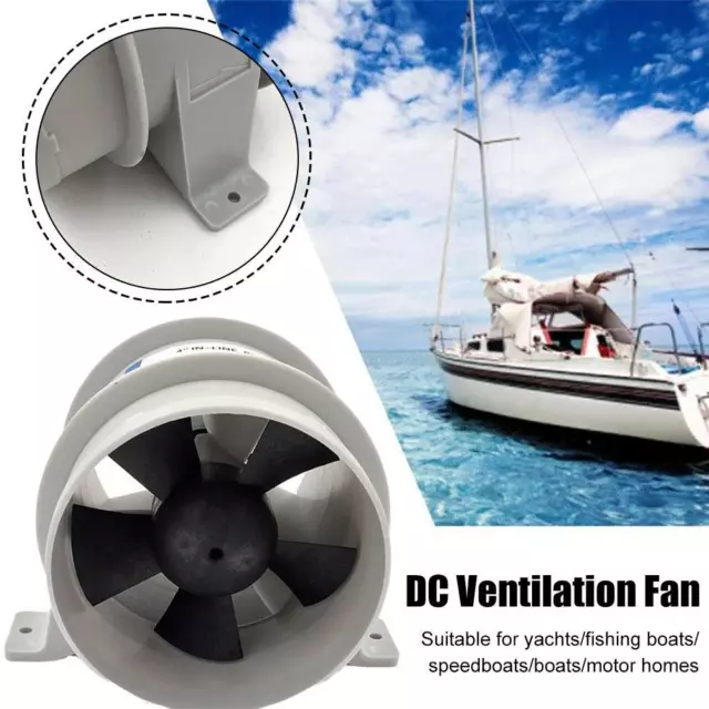 4inch In Line Blower 12V Boat Bilge Blower Cool Fan Marine Cabin Ventilationﻬ 4inch In Line Blower 12V Boat Bilge Blower Cool Fan Marine Cabin Ventilationﻬ