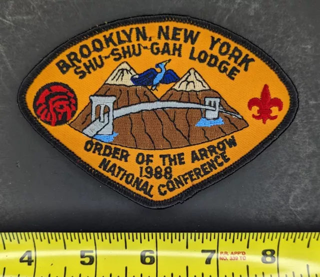 Brooklyn NY CSP SHU-SHU-GAH Lodge - 1988 OA Nat'l Conference TA-6 - VTG MINT NR