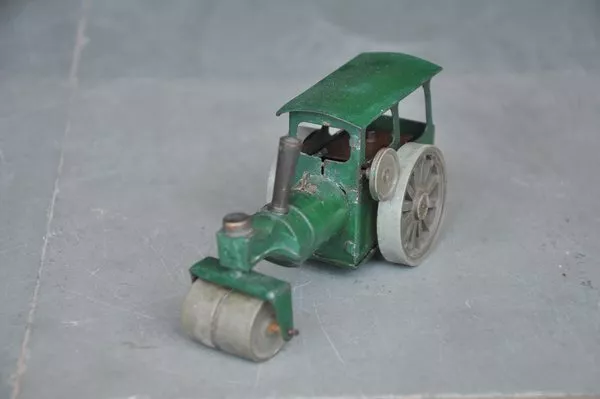 Vintage Minic Toys Litho Tin Road Roller Wind Up Toy , England 2