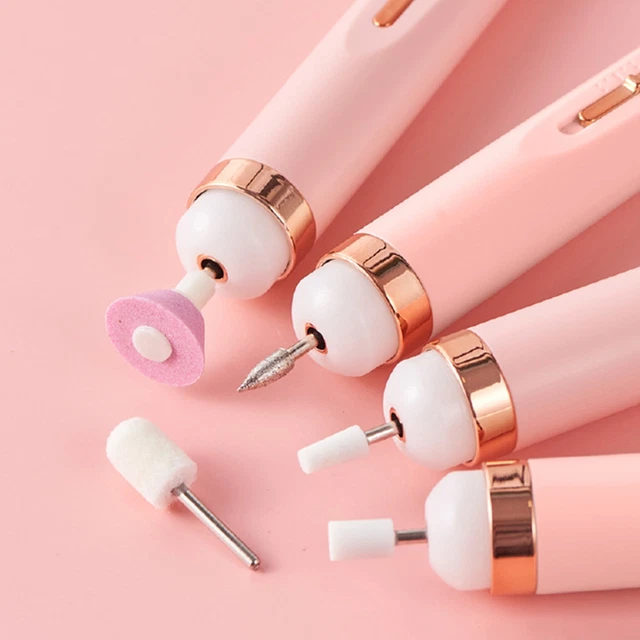 Kit portátil de taladro eléctrico para uñas taladro para arte en uñas amoladora de dedos herramientas giratorias