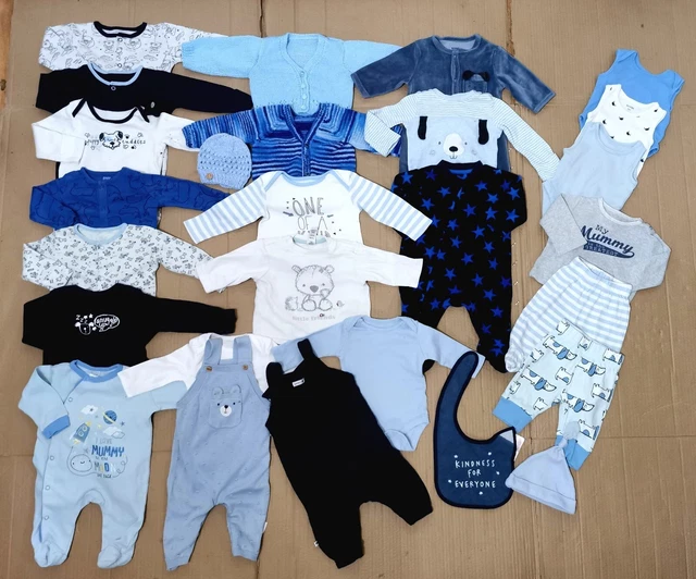 Blue bundle 💙BABY BOYS clothes bundle,NEWBORN 0-3 months (2.)