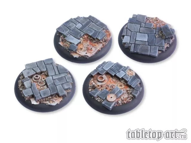 Tabletop Art - Ancient Machinery Bases - 40mm Round Lip (2) TTA106062  - (TA167)