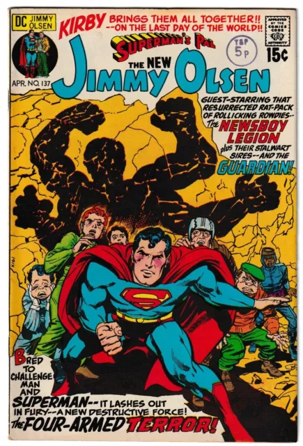 Superman's Pal Jimmy Olsen #137 - DC 1971 - Cover by Jack Kirby