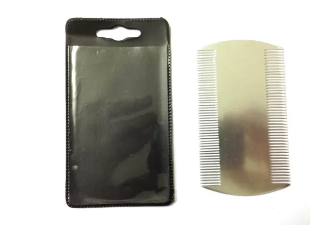Nit Comb Metal Large 4" Double Sided Head Lice Metal Hair Nit Comb Headlice Nits 7