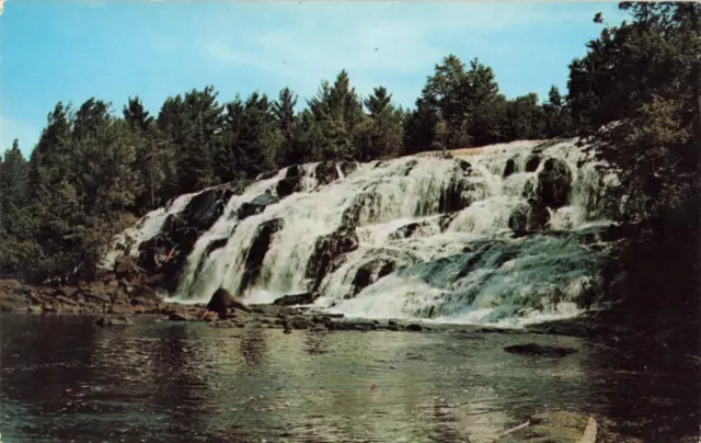Upper Peninsula MI Michigan, Bond Falls Ontonagnon River, Vintage Postcard