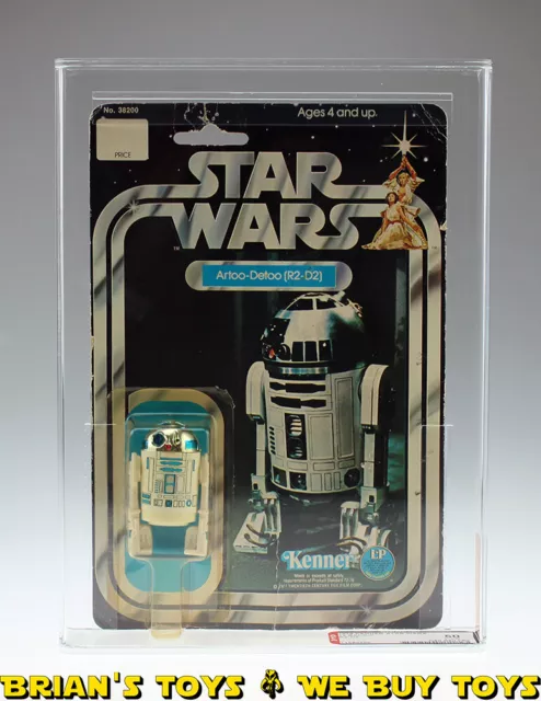 Vintage Kenner Star Wars Carded 12 Back-C R2-D2 Action Figure AFA 50 Y-VG (C5...