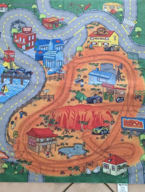 Hot wheels Playmat 70 x 80cm (approx) OutBack Australia Good Used condition