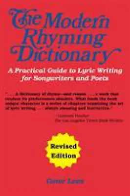 The Modern Rhyming Dictionary Paperback Gene Lees