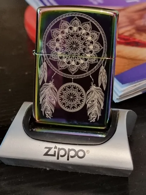 Stunning Dream Catcher Spectrum Finish Zippo Lighter (49023) Brand New In Box.