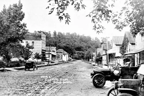 Main Street View Elkport Iowa IA Reprint Postcard