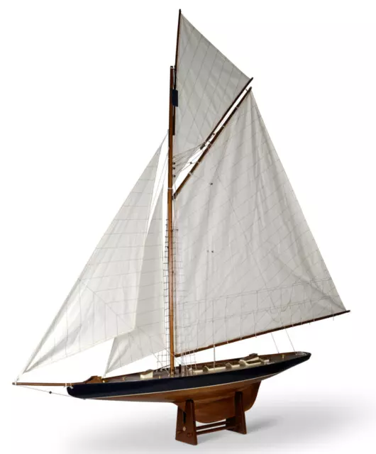 XXL Columbia 1901 America's Cup J Class Yacht Model 68" Wood Sailboat Built Boat
