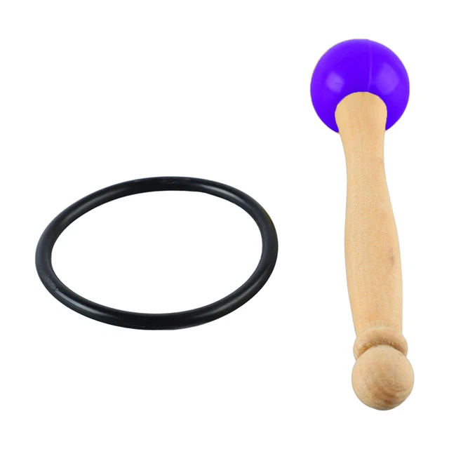 (Violet)Bol Chantant Maillet Manche En Bois Maillet De Méditation Tête En