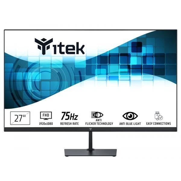 1727590 Itek Monitor Gwf 27 Flat Fhd Slim Frameless Hdmi Vga