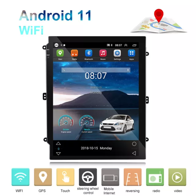 9.7 For Subaru Outback 2010-2014 Android 11 Car Stereo Radio GPS Navi Camera 3