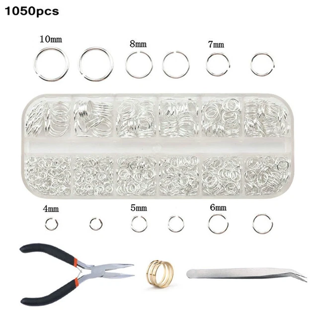 Verschiedene Farben Schmuck Zubehör Herstellung Kit offener Ring Set Haken und