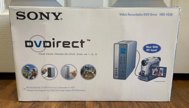 BRAND NEW OLD STOCK - Sony VRD-VC20 DVDirect Video Recordable DVD Recorder Drive