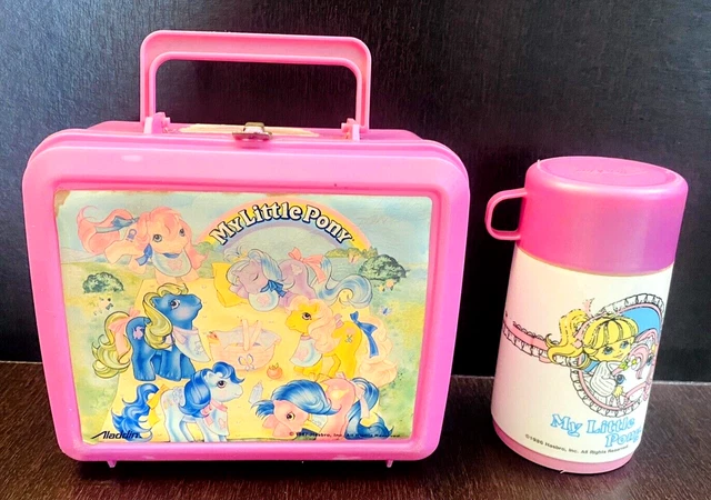 VINTAGE 1987 HASBRO My Little Pony Aladdin Plastic Lunch Box and ...