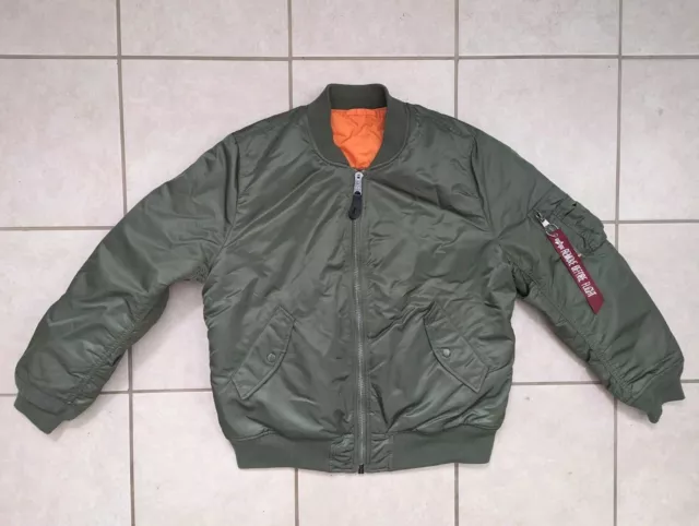 Alpha Industries MA-1 Sage Green Flight Bomber Jacket XL